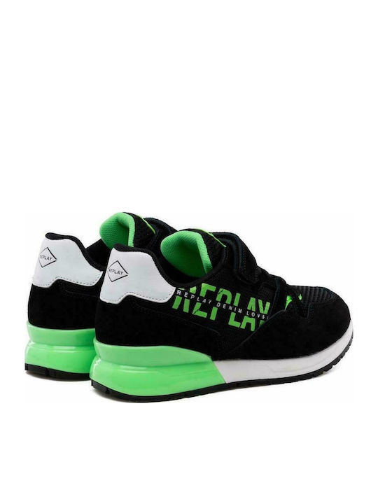 Kinder Sneakers mit Klettverschluss Schwarz