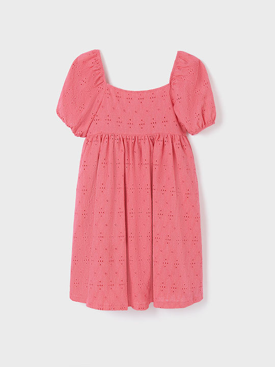 Mayoral Mädchen Kleid Kurzärmelig Rosa