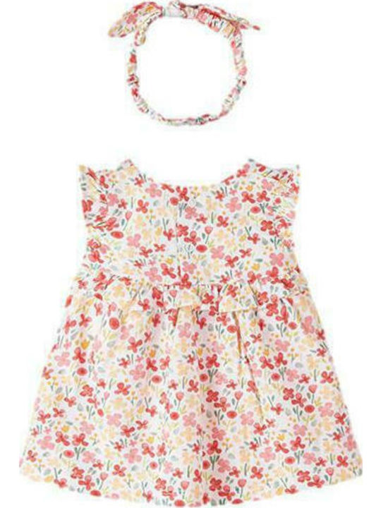 Children's Dress Sleeveless Floral Set with Accessories Multicolour