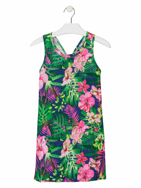 Losan Kids Dress Floral Sleeveless Multicolour