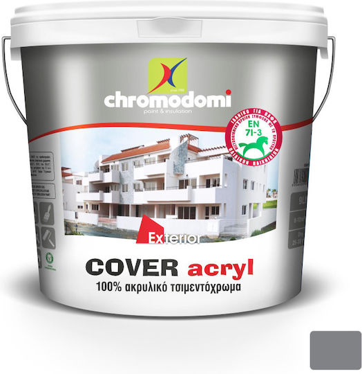 Χρωμοδομή Cover Acryl Τσιμεντόχρωμα Ακρυλικό Γκρι 3lt