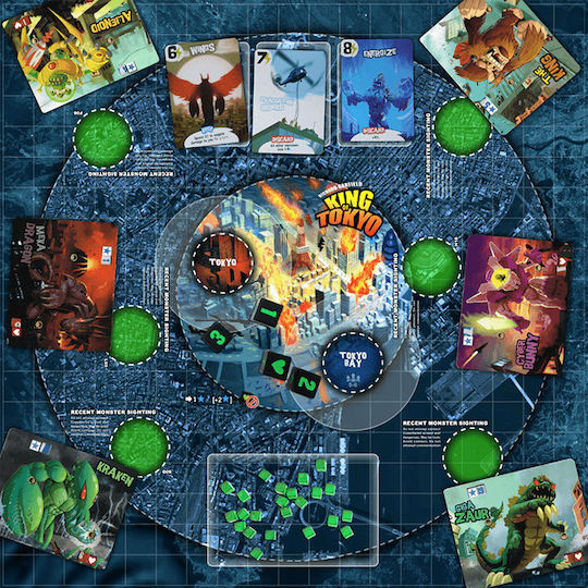Επιτραπέζιο Παιχνίδι King of Tokyo 2018 New Edition για 2-6 Παίκτες 8+ Ετών Kaissa