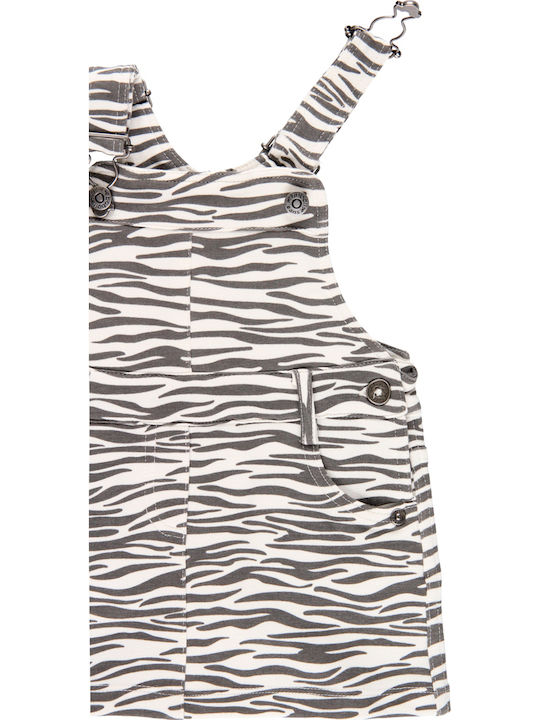 Παιδική Σαλοπέτα Animal Print Λευκή