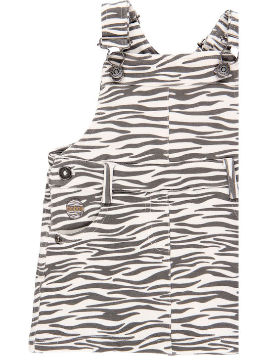 Παιδική Σαλοπέτα Animal Print Λευκή