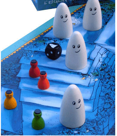 Board Game Τα Στοιχειωμένα Σκαλοπάτια for 2-4 Players 4+ Years Old Kaissa