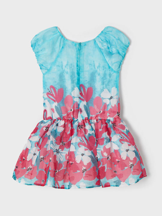 Mädchenkleid Ärmellos Türkis