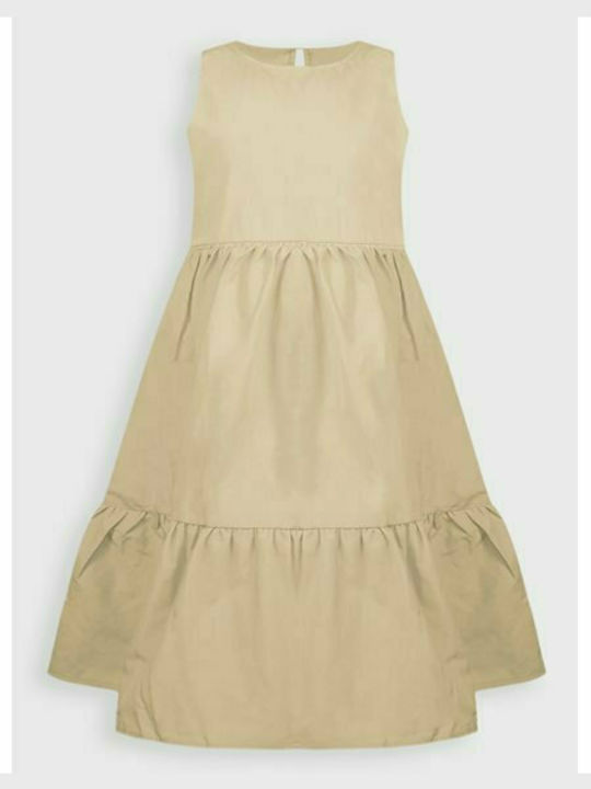 Energiers Kids Dress Sleeveless Beige