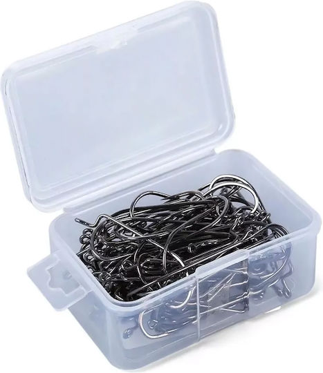 FH080-N09-100JZ Fishing Hooks Set 100pcs No9