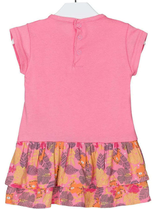 Mädchenkleid Kurzärmelig Rosa