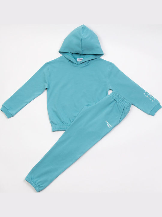 Kinder Sweatpants Set - Jogginganzug Petrol Blau 2Stück