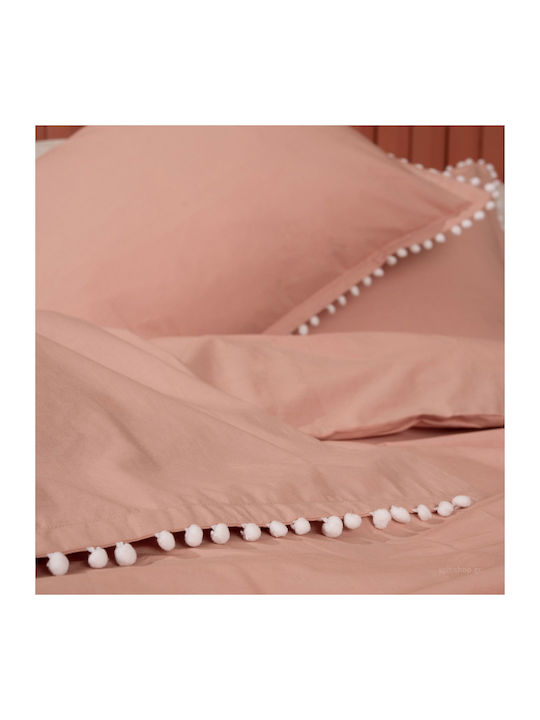 Palamaiki Pon Pon Single Cotton Duvet Cover 170x240 Rose