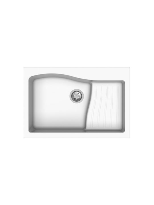 Macart Multispace NE5-07A Drop-In Chiuvetă din Granit Sintetic L86xW50cm Alpina