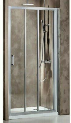 Axis Triple Slider Διαχωριστικό Ντουζιέρας με Συρόμενη Πόρτα Clean Glass