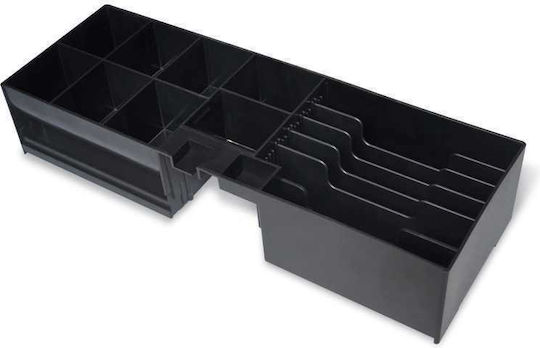 TE Tameiaki Express TE-502 Cash Drawer Flip Top with 8 Coin Slots and 7 Slots for Bills 46x17x10cm