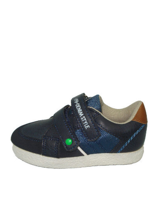 Kids Sneakers with Scratch Navy Blue