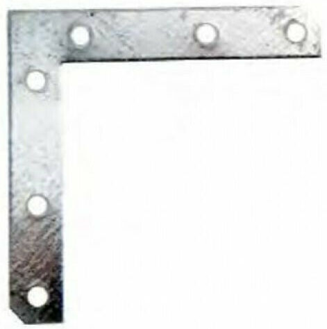 F.F. Group Galvanized Flat Angle 60x60mm Corner