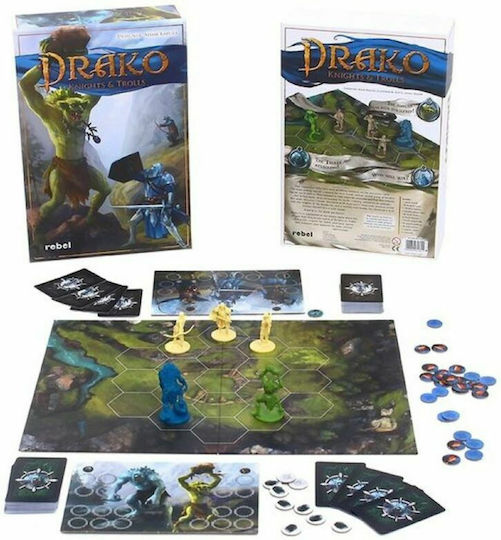 Настолна игра Drako: Knights & Trolls за 2 играчи 8+ години (EN) Rebel Pl