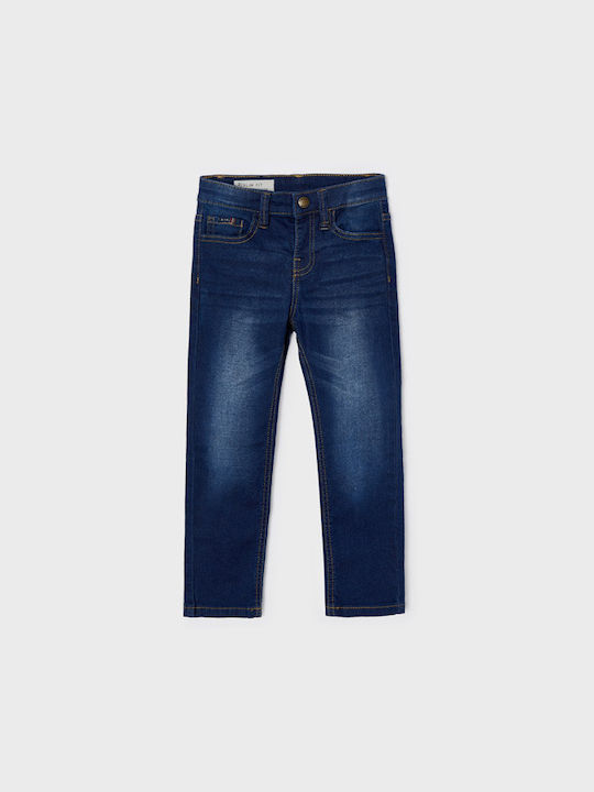 Mayoral Kids Denim Trousers Blue