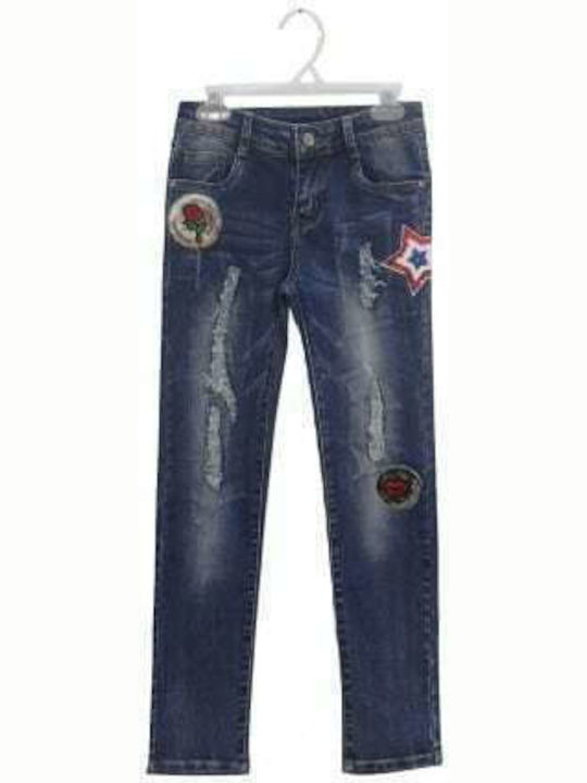 Evita Kids' Denim Pants Blue