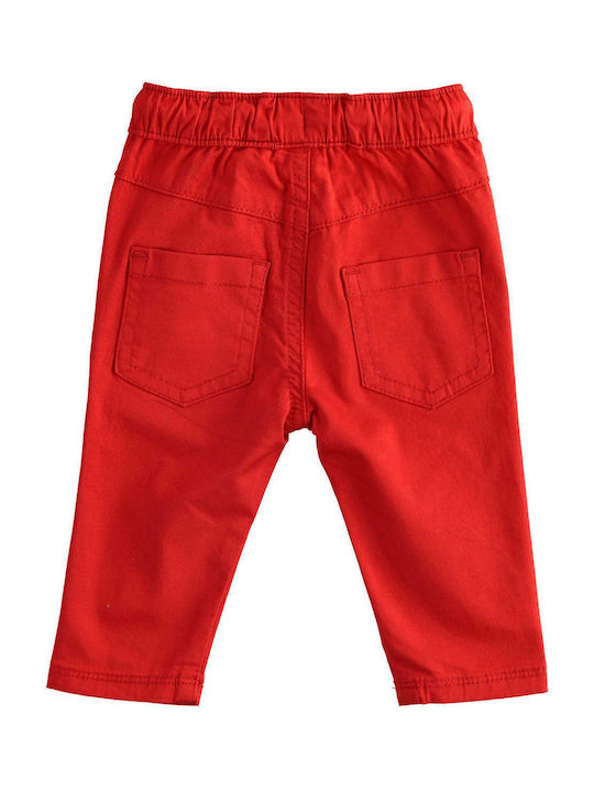 iDO Boys Fabric Trouser Red