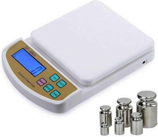 Andowl SF-400A Digital Kitchen Scale Up To 10kg White