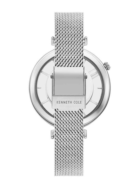 Kenneth Cole Men's Watch 42mm Battery with Silver Metal Bracelet