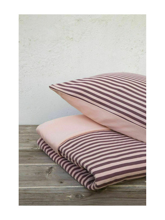 Nima Set Bettbezug Über-Doppelbett mit 2 Kissenbezügen 220x240 Suave 25992 Dark Pink