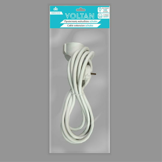 Extension Cable Cord 3 x 1.5mm²/10m White