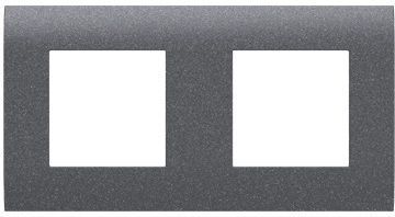 Aca Modys Switch Frame 2 Positions Horizontal Installation in Gray Color 10101431621