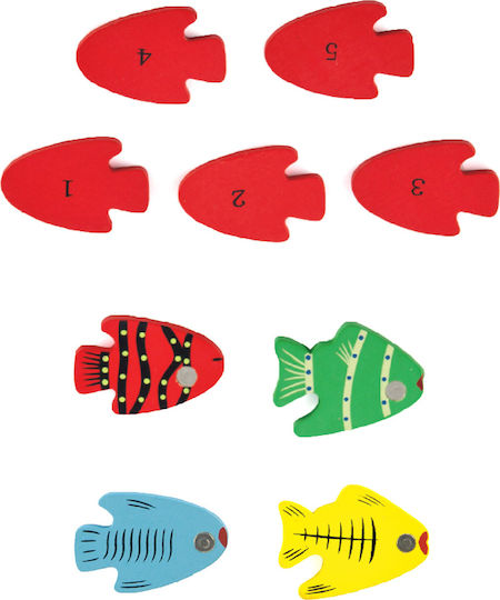Viga Toys Wooden Fishing Game Fishing Game