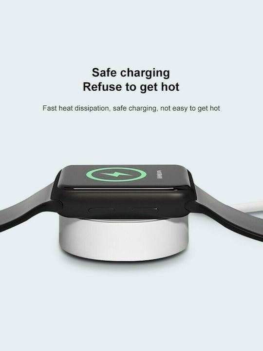Wiwu M7 Magnetic Wireless Charger Ladegerät für Apple Watch Weißς
