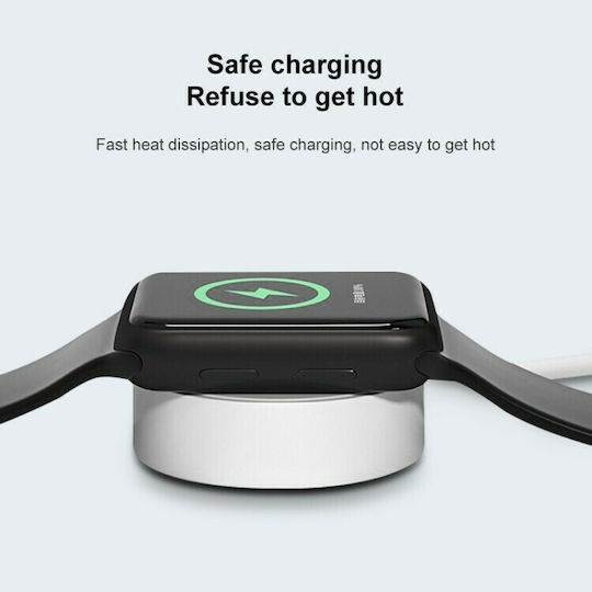 Wiwu M7 Magnetic Wireless Charger Wearable Charger Apple Watch Whiteς