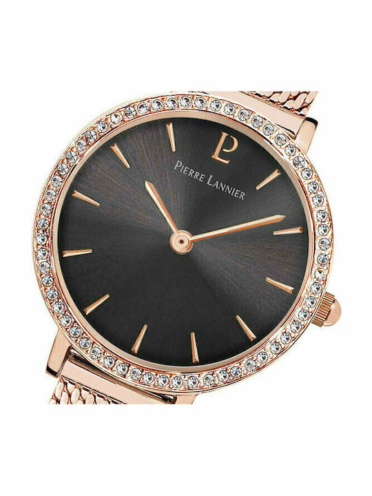 Pierre Lannier Nova Women's Watch with Pink Gold Metal Bracelet