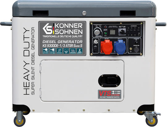 Könner & Söhnen 1/3 ATSR Super S Generator Petrol cu Autostart și Putere Maximă 9.3kVA