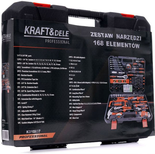 Kraft & Dele Βαλίτσα με 168 Εργαλεία
