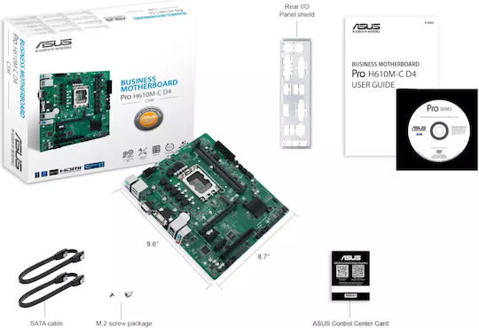 Asus Pro H610M-C D4-CSM Placă de bază Micro ATX cu Intel 1700 Socket