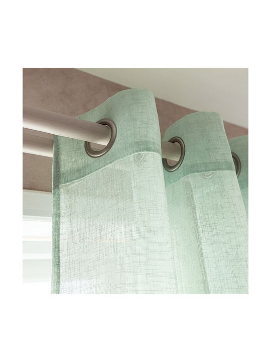 Gofis Home Curtain with Grommet Combe 38 Sea Glass 502 2004502380002 140x280cm