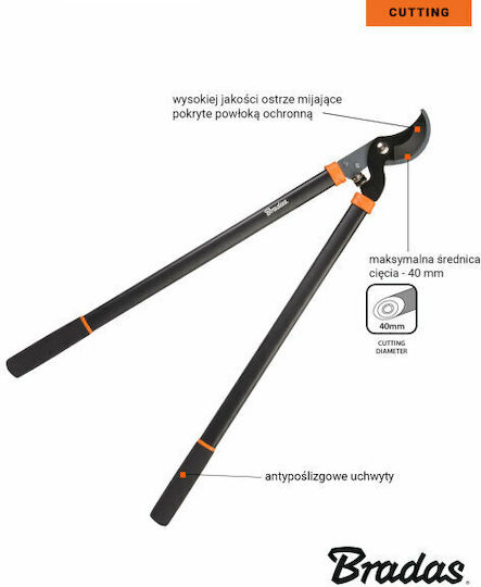 Bradas KT-V1211 Ψαλίδι Κλάδου 60cm για Κλαδιά έως 40mm