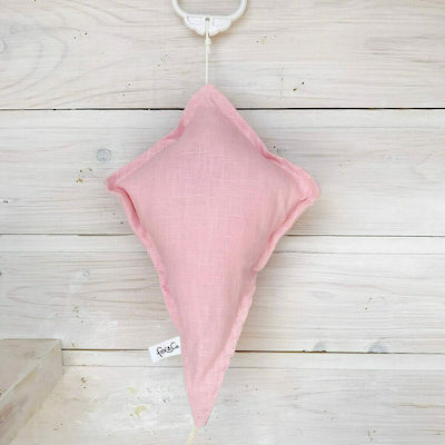 Easter Candle Square Handmade with Musical Pillow Kite Pink