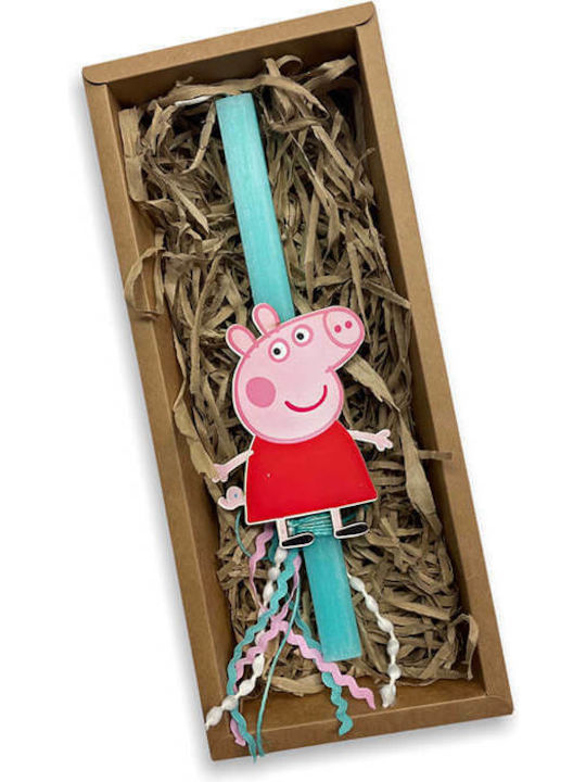 Πασχαλινή Λαμπάδα Peppa Pig Τετράγωνη με Κουτί Peppa