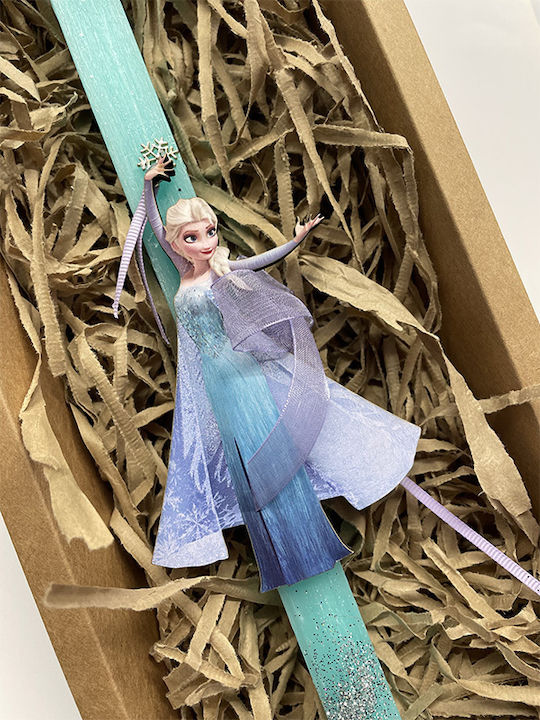 Frozen Έλσα Λαμπάδα Frozen Τετράγωνη Μπλε