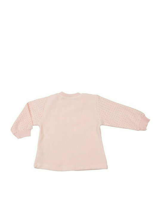 Hoppidik Kids Set with Pants Winter 2pcs Pink