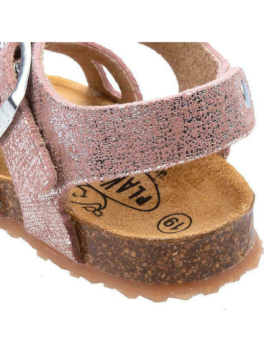 Kinder Sandalen Poxy Anatomisch Glitter Brush Rose