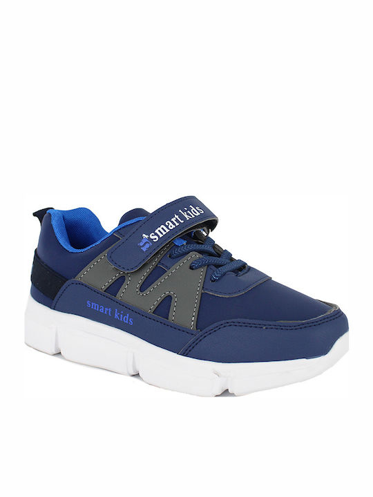 19-063 Kinder Sneakers mit Klettverschluss Blau