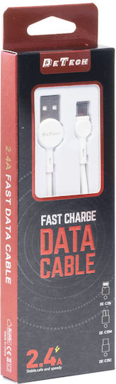 DE-C35C USB 2.0 Cable USB-C male - USB-A White 1m (40190)