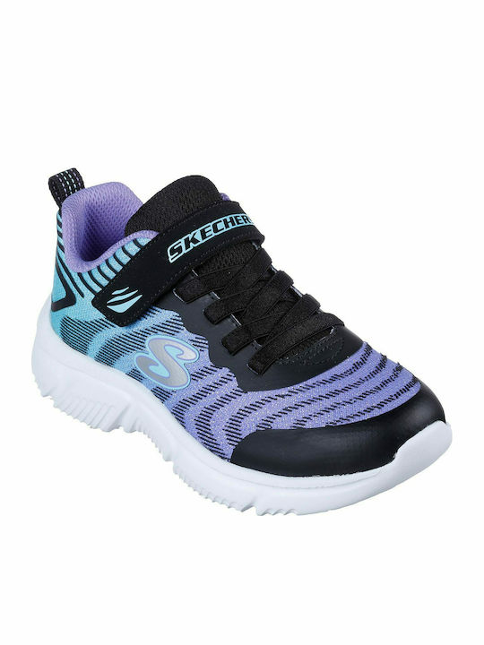 Go Run 650 Kids Sports Shoes Running with Hoop & Loop Closure Purple