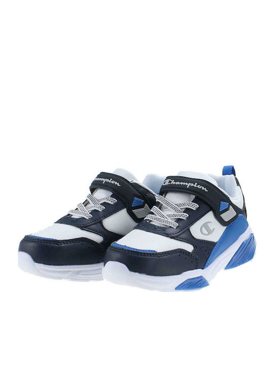 Wave B Ps Kids Sneakers with Scratch & Lights White