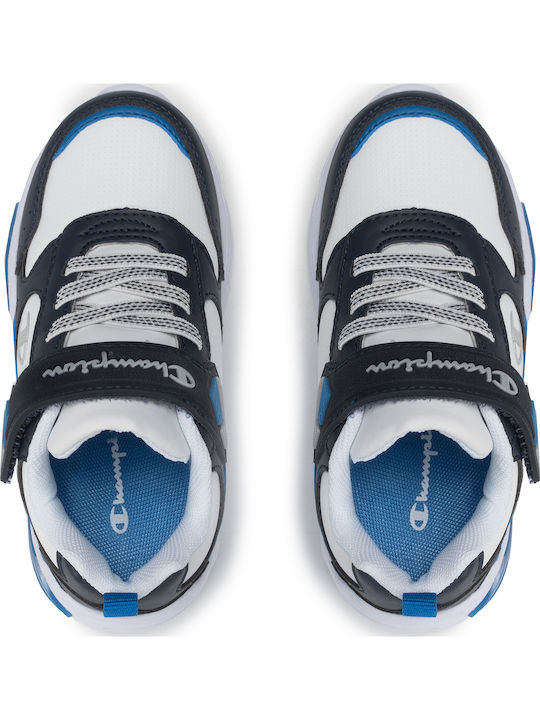Wave B Ps Kids Sneakers with Scratch & Lights White