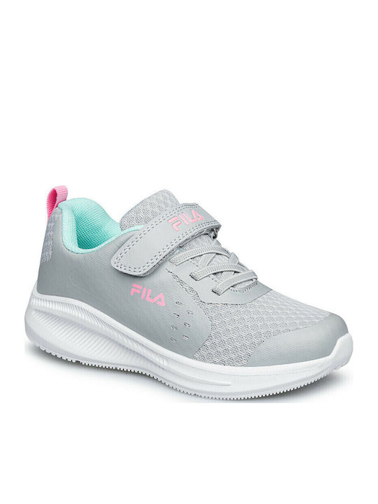 Memory Opal Kids Sports Shoes Running with Hoop & Loop Closure Gray