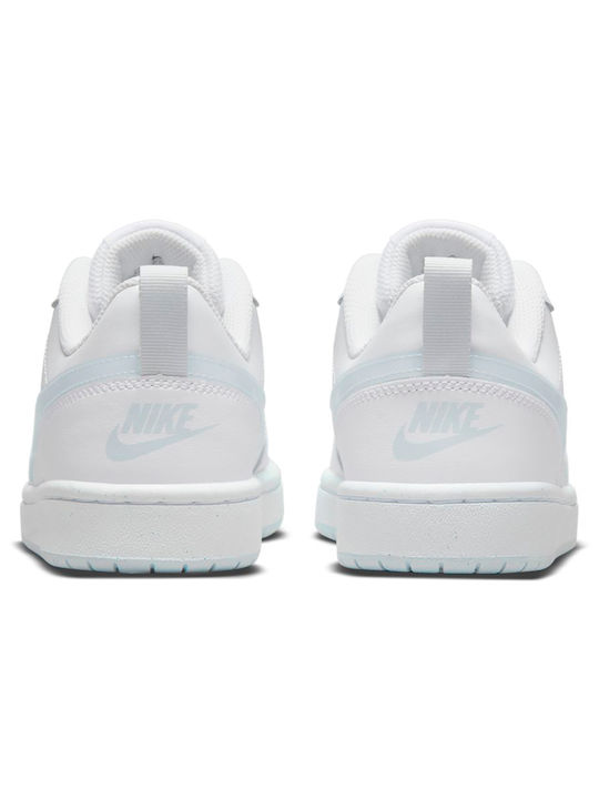Court Court Borough Low 2 Kids Sports Shoes with Laces White / Aura White